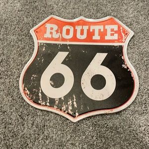 Route 66 Metal Sign